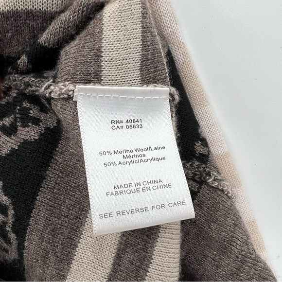 Icelandic Designs Catalina Nordic Mock Cowl Neck Merino Wool Sweater Size M - Picture 6 of 8